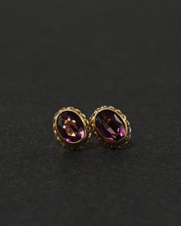 14k Gold x Ametsyst Earrings