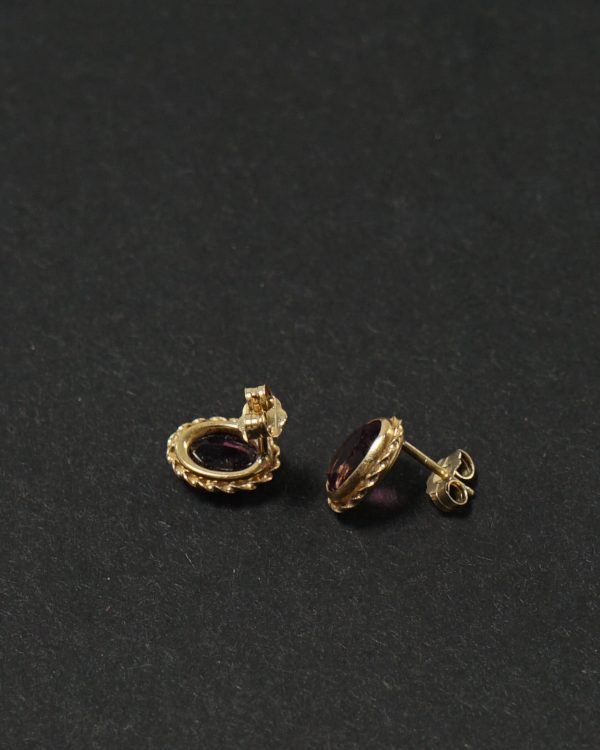 14k Gold x Ametsyst Earrings - Image 4