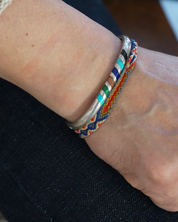 Silver Bracelet w/ Multi Stones