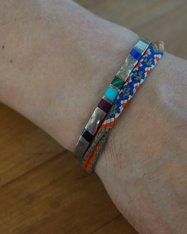 Silver Bracelet w/ Multi Stones - Image 2