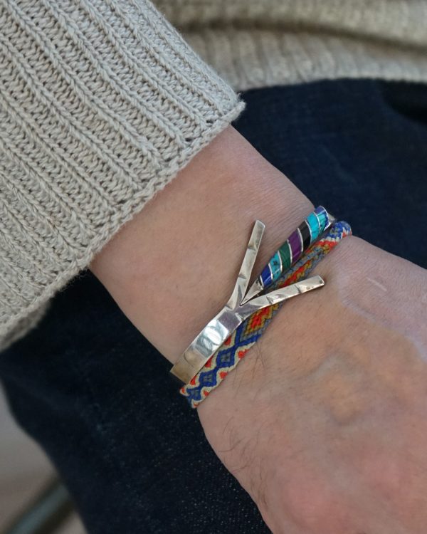 Silver Bracelet w/ Multi Stones - Image 2