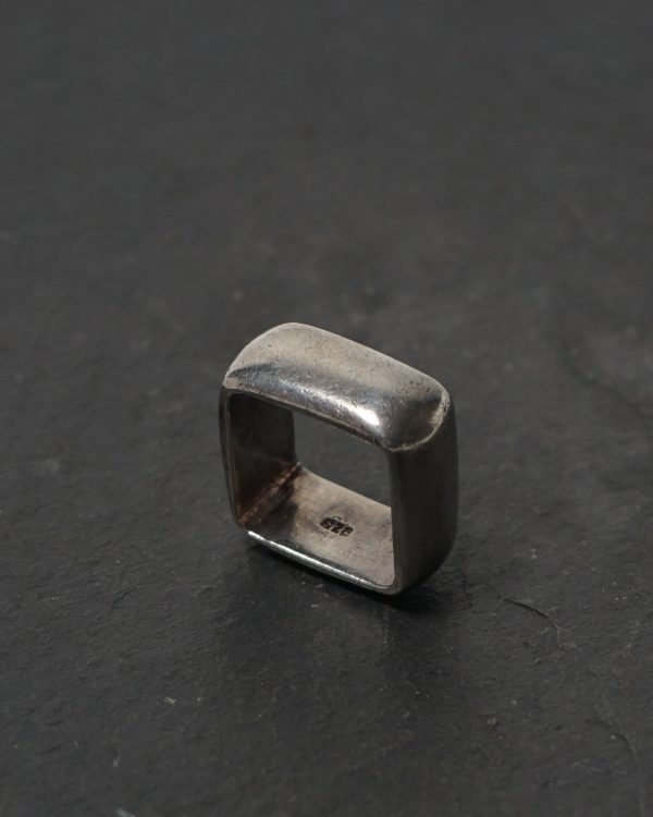 Silver Square Ring / size: 8