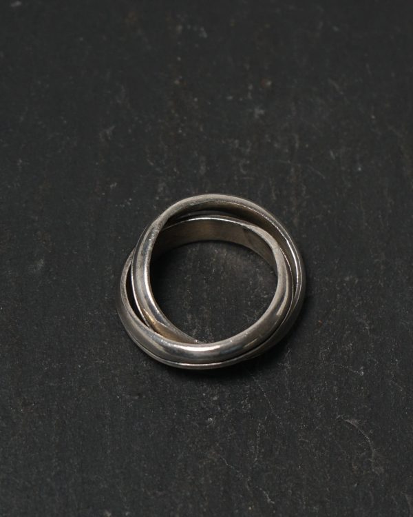 Silver Double Ring / size: 9 - Image 3