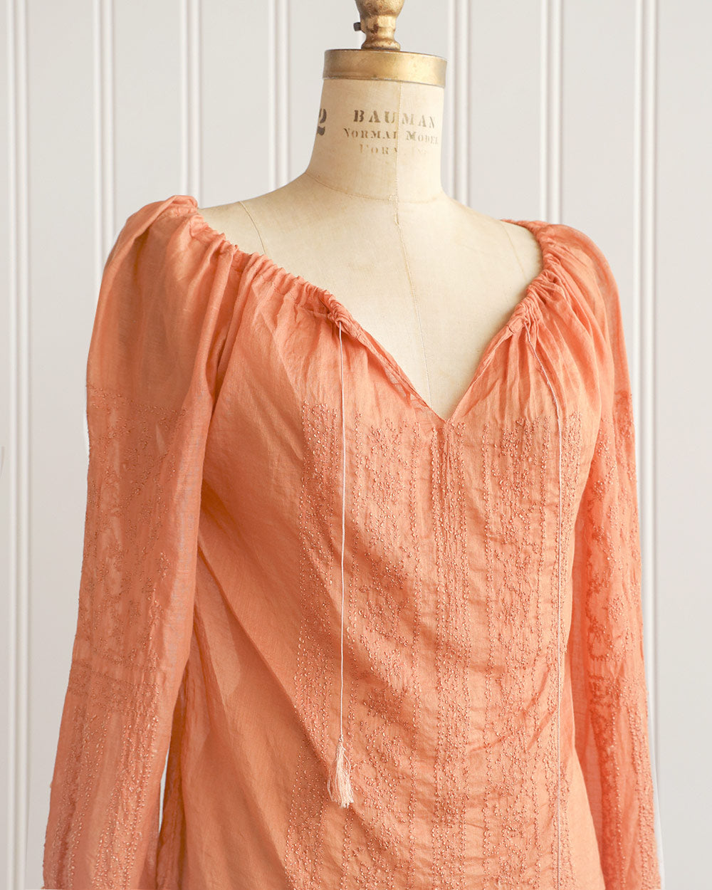 Tunisian Sunset Color Block Bohemian Blouse - Image 2