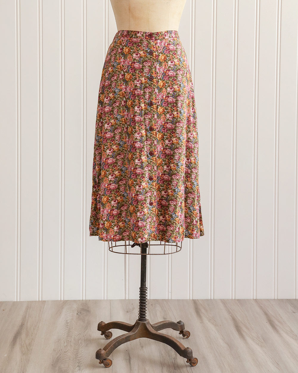 Scattering Seeds Botanical Print A-Line Skirt